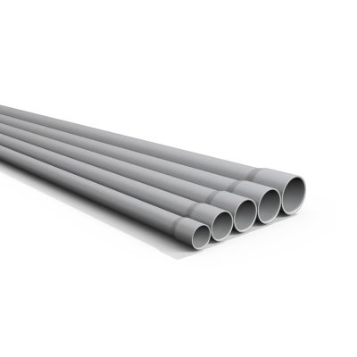 1" X 10 FEET  SCHEDULE 40 PVC GRAY W/ONE BELLED UL LISTED